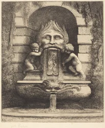 Brunnen: Groteske, Kinder und Becken