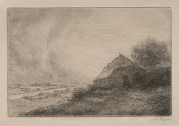 Hütte auf dem Hügel