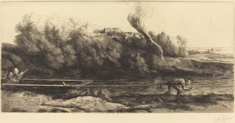 Landschaft mit Boot, 2. Platte Paysage au bateau