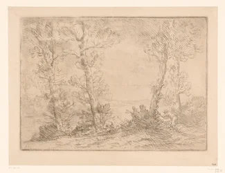 Landschaft mit Fischer