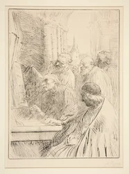 Die Mönche in der Kirche