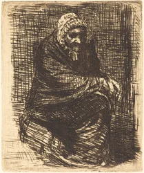 Sitzende alte Frau (La vieille femme assise)