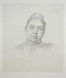Porträt von Madame Kemp, Vorderansicht (3. Platte)