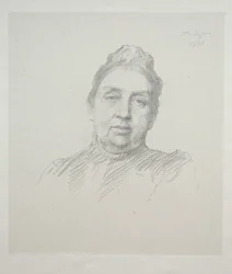 Porträt von Madame Kemp, Vorderansicht 3. Platte