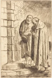 Heiliger Petrus und Heiliger Paulus an der Tür von M. Richard