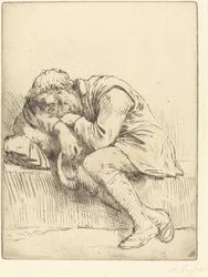 Schlafender Bettler