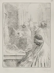 Die Mönche in der Kirche