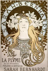 La Plume, mit Sarah Bernhardt, 1896