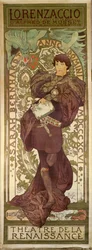 Lorenzaccio mit Schauspielerin Sarah Bernhardt, Stück von Alfred de Musset