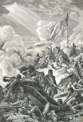 Die Schlacht von Bunker Hill in Boston