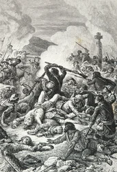 Sieg des Grafen de Vaux über die Nationalisten von Pascal Paoli in der Schlacht von Ponte Novo