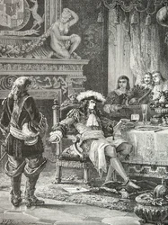 Wilhelm III. von Oranien-Nassau erfährt von der Anerkennung von König Jakob III. von England durch Ludwig XIV.