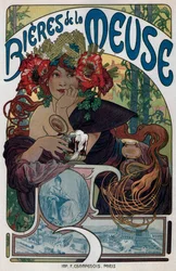 Plakat für Bières de la Meuse, 1897