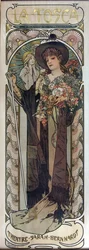 Plakat für das Stück La Tosca von Victorien Sardou, 1899