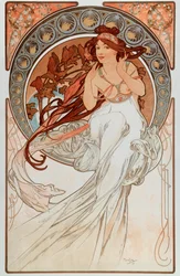 Die Musik. Aus einer Serie von Lithografien