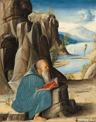 Der heilige Hieronymus beim Lesen