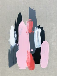 Abstrakte Pink-Graue Striche