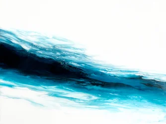 Tiefer Blauer Fluss