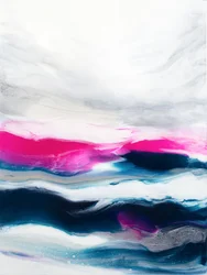 Dynamische Pink-Blaue Wellen