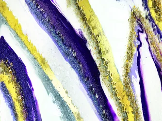Lila Gold Glitzerfluss