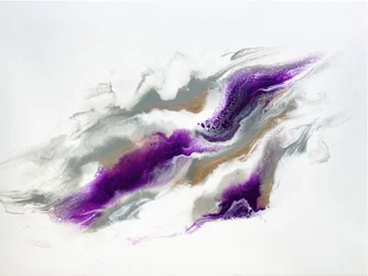 Wirbelndes Violettes Abstrakt