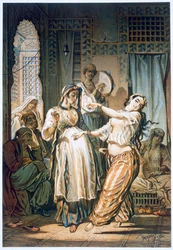 Ägyptische Bauchtänzerin, Kairo, 1862