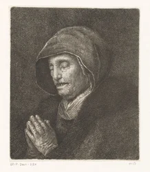 Betende alte Frau (Rembrandts Mutter)