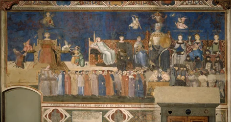 Allegorie der guten Regierung, Freskenzyklus Die Allegorie der guten und der schlechten Regierung, 1338-1339