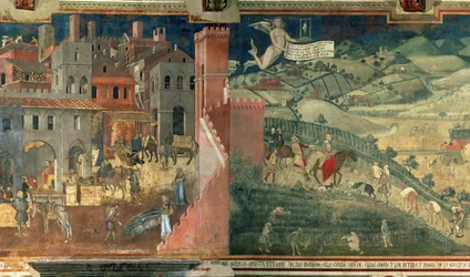 Die Auswirkungen guter Regierung, ca. 1338