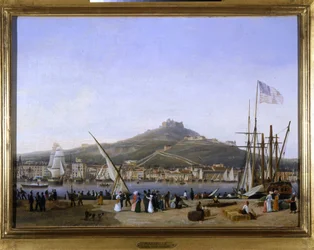 Der Hafen von Marseille von Louis Garneray, ca. 1820