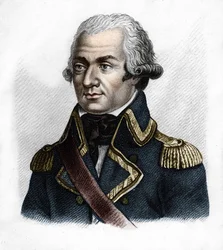 General Dumouriez. Charles François du Périer, genannt du Périer du Mourier dann Dumouriez, französischer General (1739-1823). Graviert von Ambroise Tardieu 1818. Stella Sammlung.