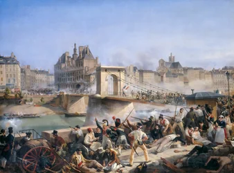 Angriff auf das Hôtel de Ville und Kampf auf der Pont d