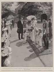 Der Thronfolger und die Kinder von Paddington, Übergabe eines Goldpokals an Prinz Edward von Wales durch Meister Jack Aird