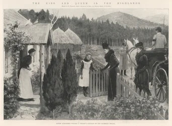 Der König und die Königin in den Highlands
