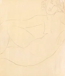 Femme Nue Accoudee, 1918