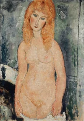 Stehender Akt, um 1917-18