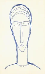 Studie für einen Kopf für eine Skulptur, ca. 1911
