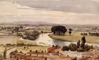 Panoramablick auf die Landschaft