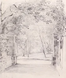 Blick vom Eingang zu Bromley, ca. 1810