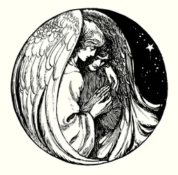 Titelblatt-Illustration für Allegorien von Frederic W. Farrar (Gravur)