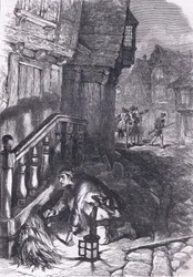 Erkennung eines Brandstifters, Illustration aus Cassells Geschichte der Vereinigten Staaten, veröffentlicht von Cassell, Petter & Galpin, um 1900 (Lithographie)