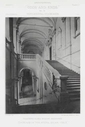 Treppe in der Brera, Mailand, Italien