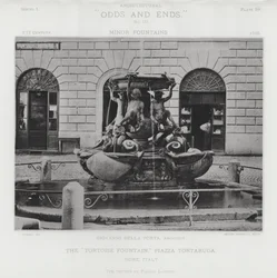 Der "Schildkrötenbrunnen," Piazza Tortaruga, Rom, Italien