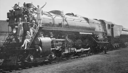 Eine 4-8-4 Klasse S-1 Lokomotive gebaut von Baldwin für den 