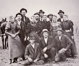 Amerikanische Pioniere, um 1850