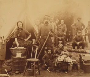 Lager der 31. Pennsylvania-Infanterie in der Nähe von Washington, D.C., 1862