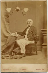 Horace Greeley (1811-72), US-Politiker und Zeitungsredakteur, Foto von J H Kent, Brockport, New York