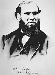 Porträt von Allan Pinkerton, Gründer der Pinkerton National Detective Agency im Jahr 1850
