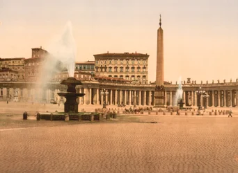 Petersplatz im Vatikan, Rom, ca. 1890-1900 (fotomechanischer Druck)