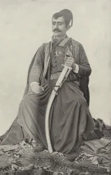 Der persische Schwertkämpfer und Tänzer